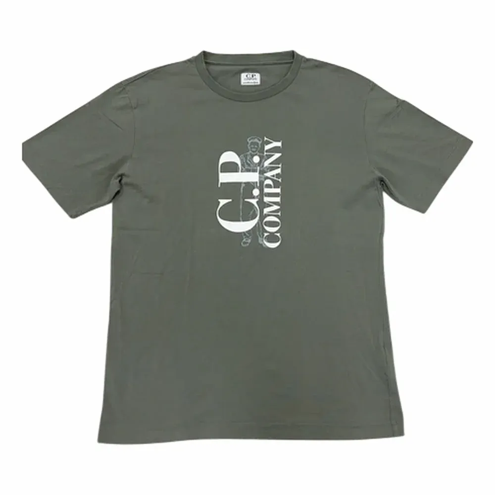 C.P. Company 30/1 Jersey Vertical Logo T-Shirt