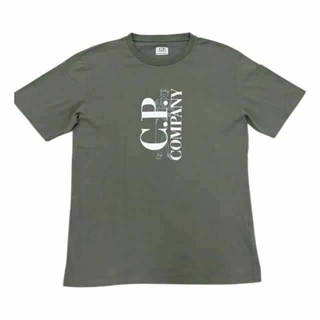 C.P. Company 30/1 Jersey Vertical Logo T-Shirt