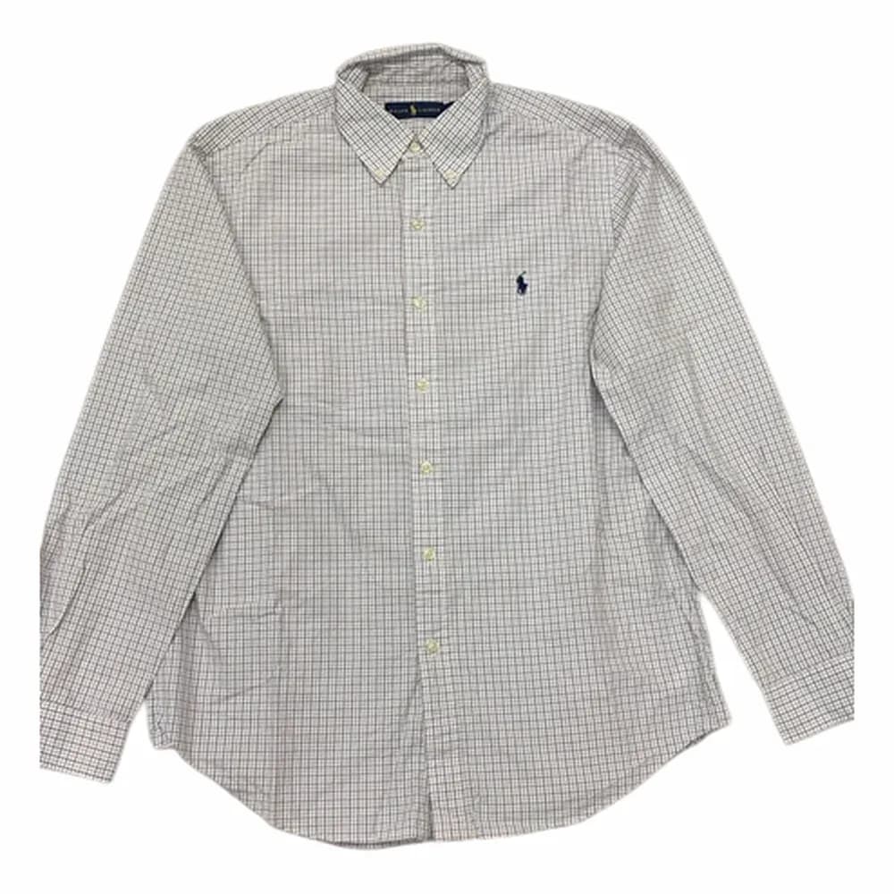 Ralph Lauren Custom Fit Plaid Stretch Poplin Shirt