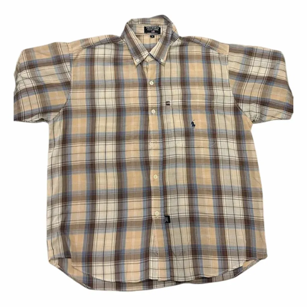 Ralph Lauren Plaid Short Sleeve Button-Up Shirt