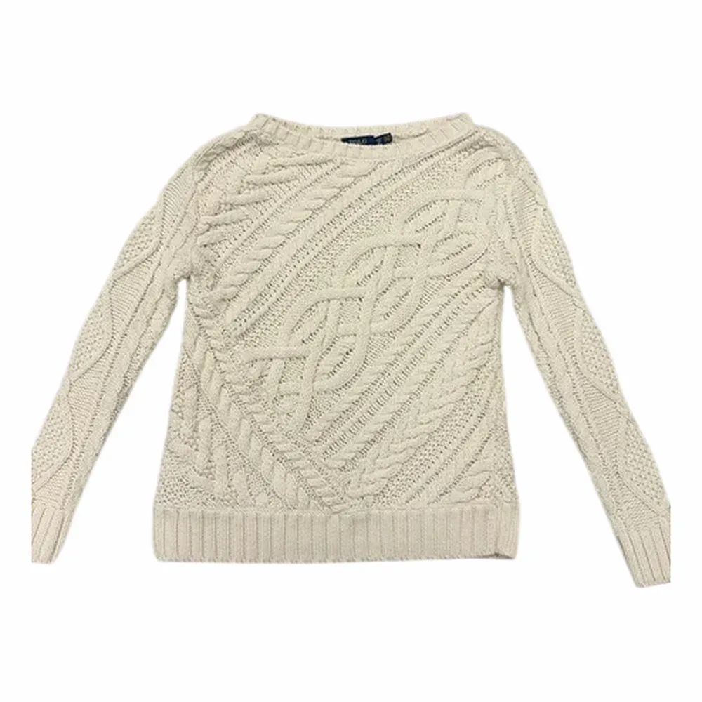 Ralph Lauren Cable-Knit Cashmere Crewneck Sweater