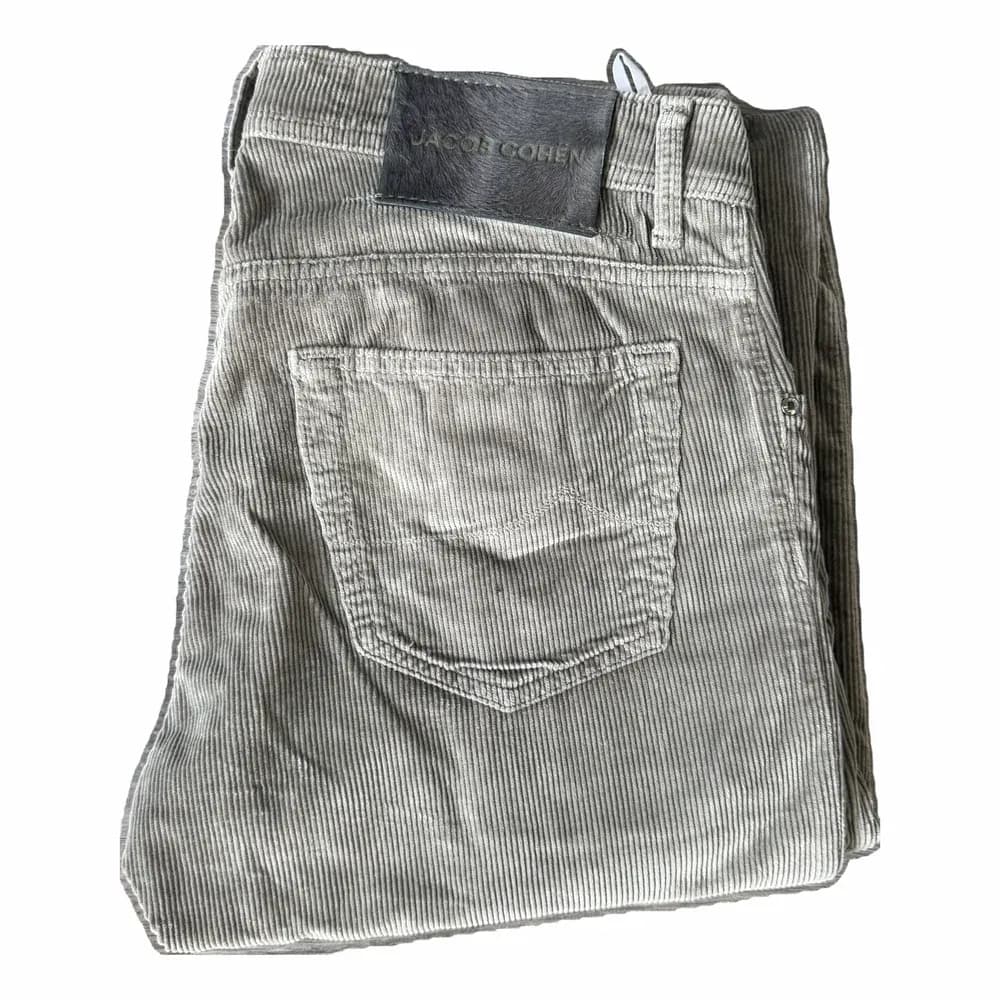 JACOB COHEN Jack Corduroy Straight Cropped Jeans