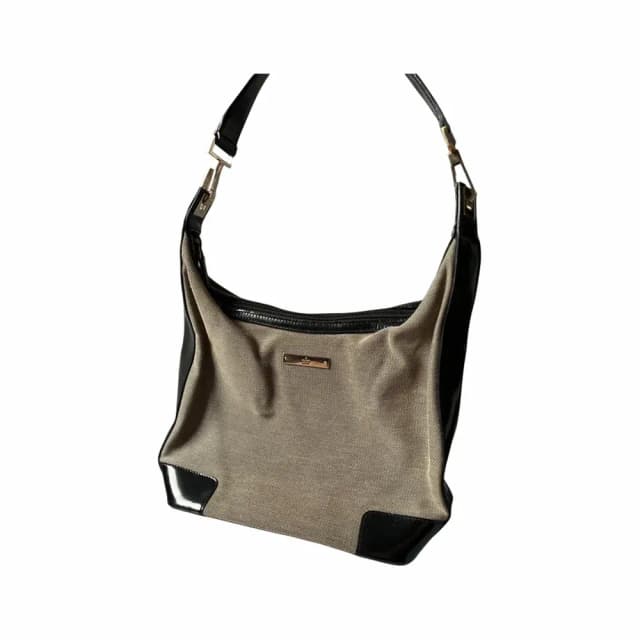 GUCCI 001 4204 Vintage Canvas Shoulder Bag