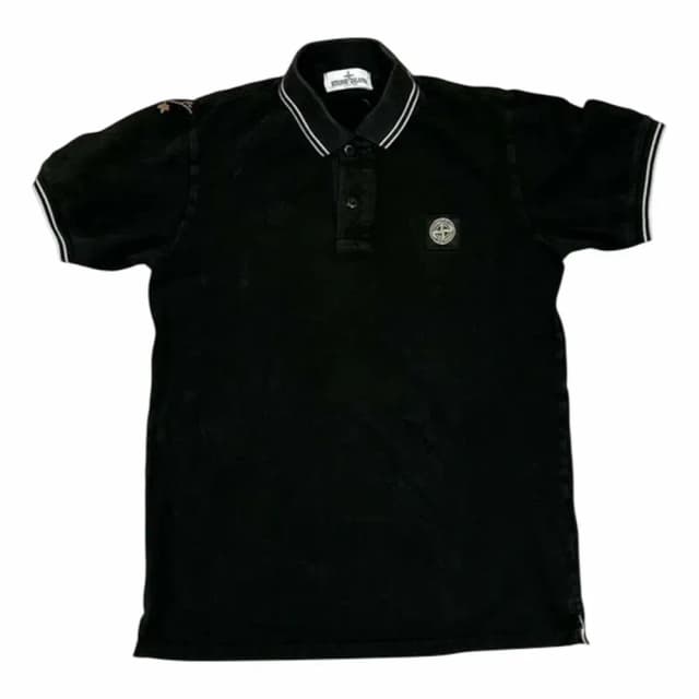 STONE ISLAND Compass-badge Piqué Polo Shirt