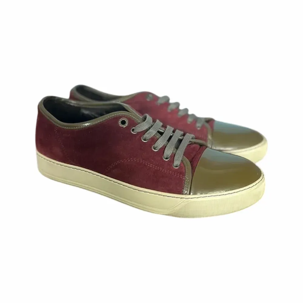 LANVIN DBB1 Patent Cap Toe Sneaker