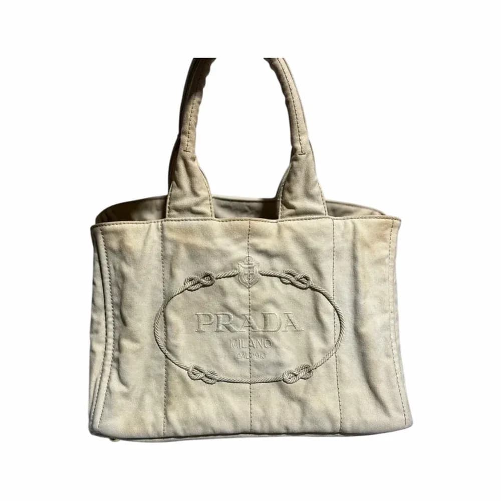 PRADA Canapa Tote Bag