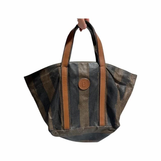 Fendi Pequin Striped Satchel