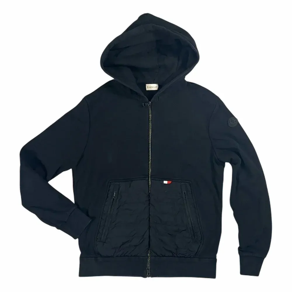 MONCLER Maglia Cardigan Full-Zip Hoodie – Black Label