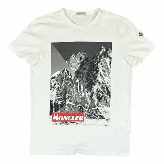 MONCLER Mountain Print Graphic T-Shirt