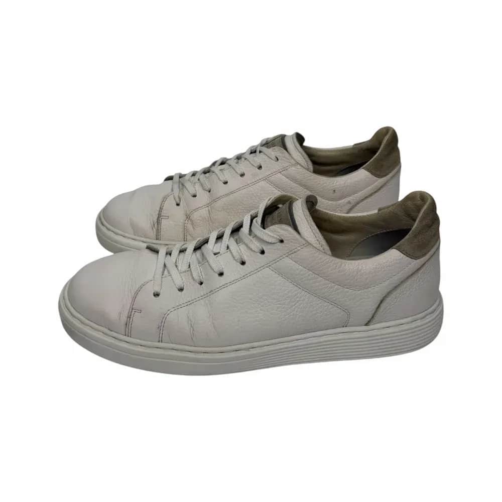 Brunello Cucinelli Grained Calfskin Sneakers