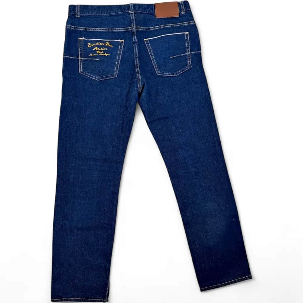 DIOR Japanese Denim Jeans with Text Logo