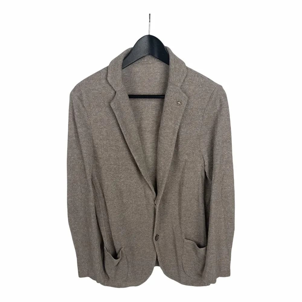Gran Sasso Knitted Linen Cotton Blazer