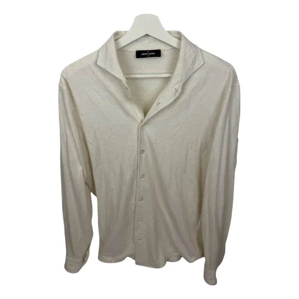 Gran Sasso Cashmere Mix Stretch Shirt