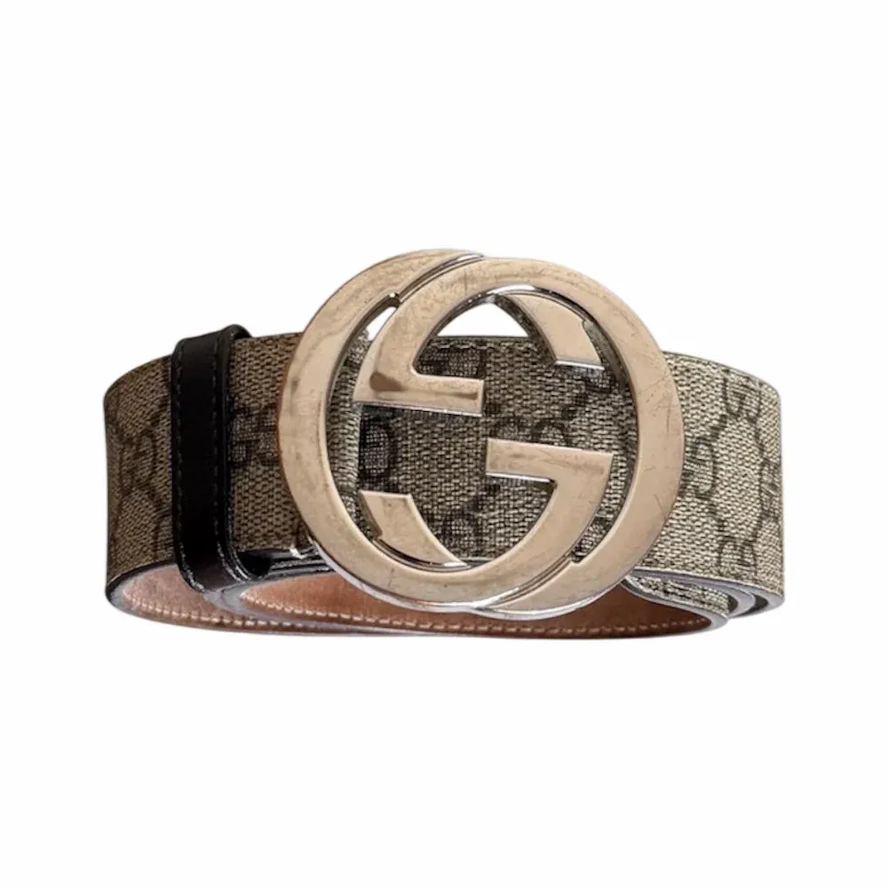 GUCCI GG Supreme Interlocking G Buckle Belt