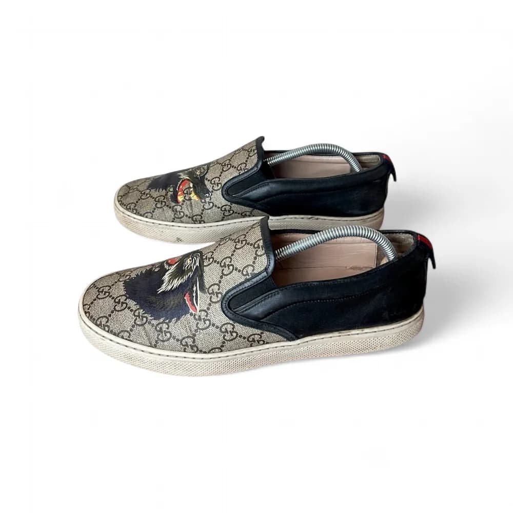GUCCI Dublin Angry Wolf Slip-On