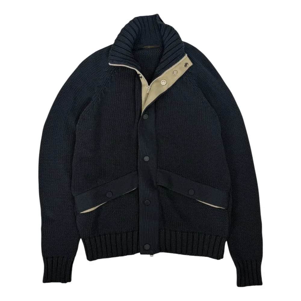 Louis Vuitton Shawl Collar Wool Cardigan