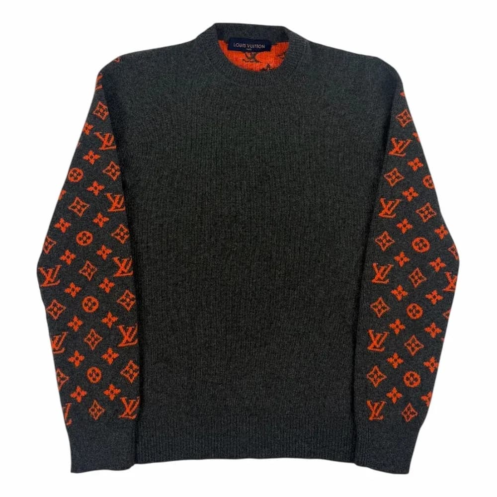 Louis Vuitton Neon Monogram Cashmere Knit Sweater