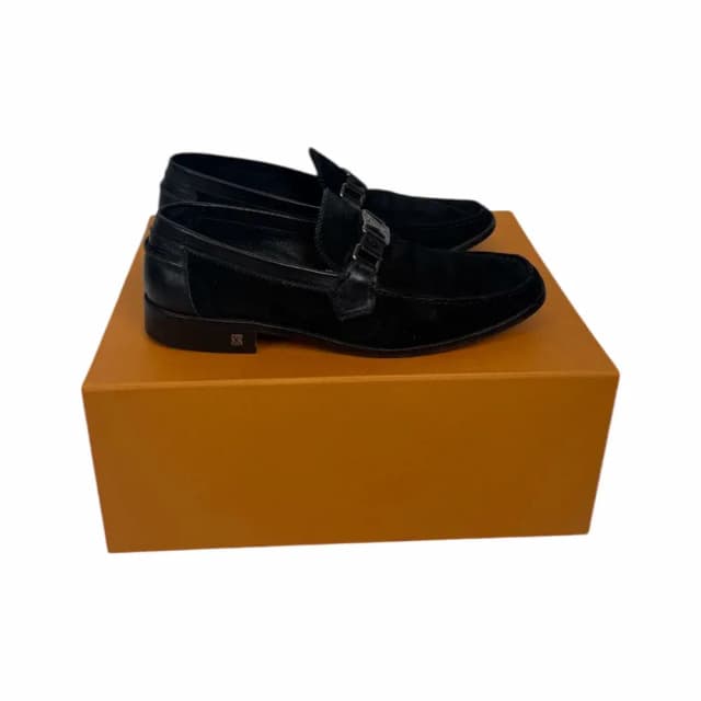 Louis Vuitton Gancini Velvet Loafers