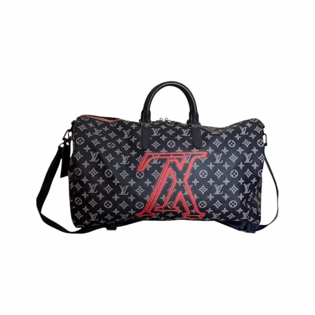 LOUIS VUITTON Keepall Bandouliere 50 Monogram Upside Down Ink