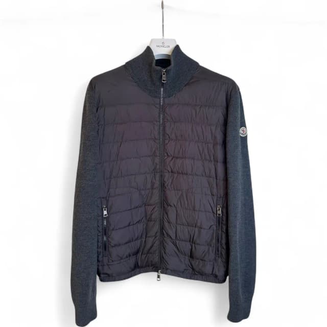 MONCLER Tricot Padded Zip-Up Cardigan