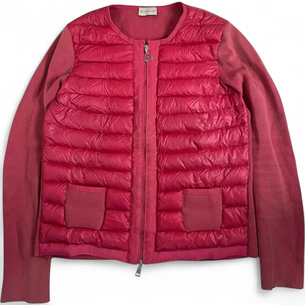 MONCLER Padded Wool Cardigan