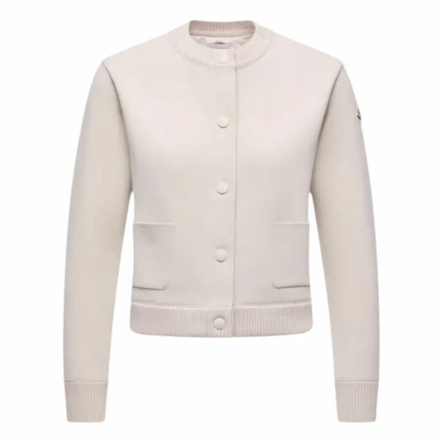 MONCLER Padded Wool Cardigan