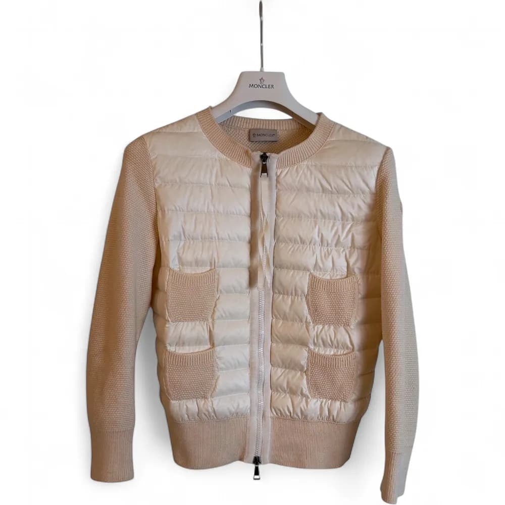 MONCLER Padded Wool Zip-Up Cardigan