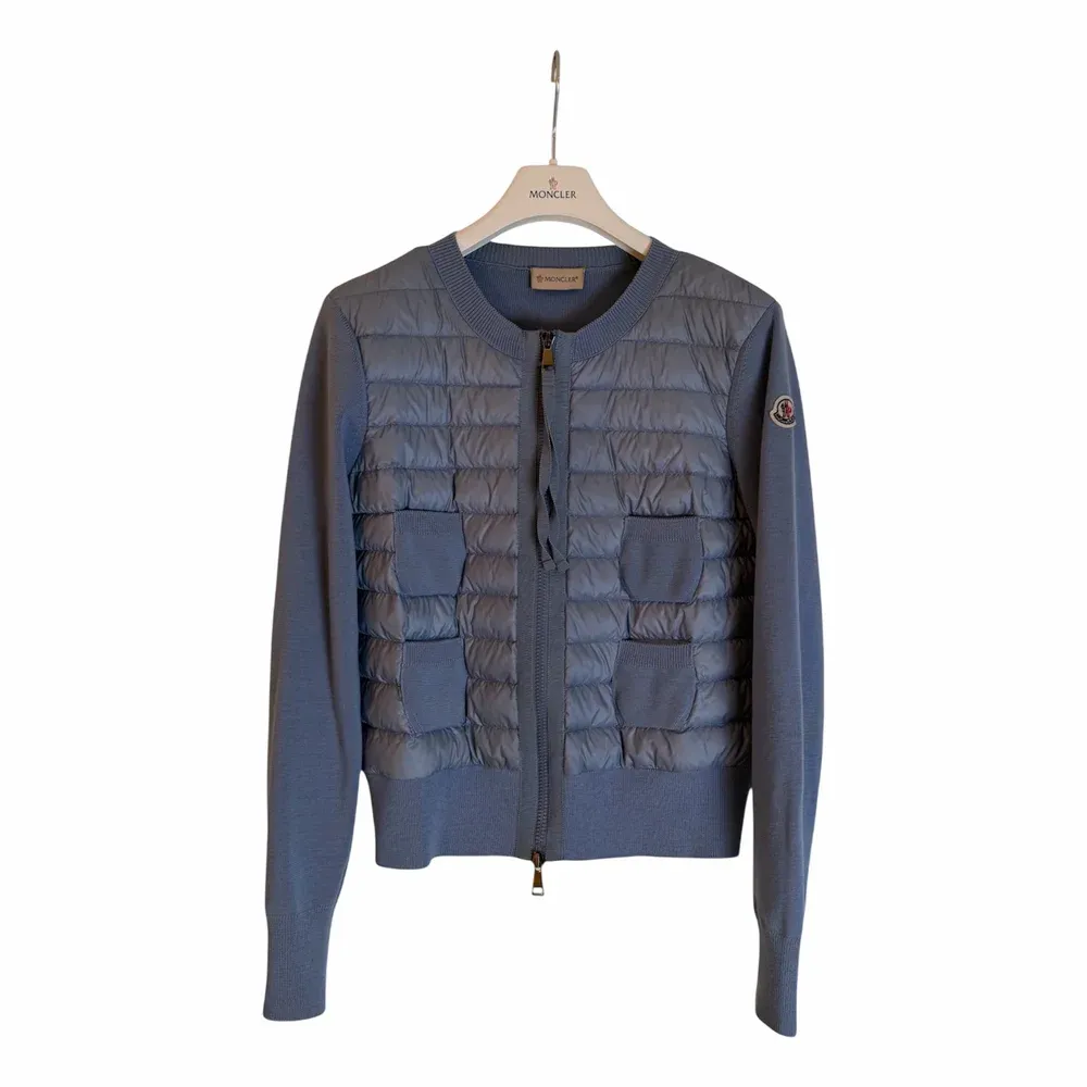 MONCLER Padded Wool Zip-Up Cardigan