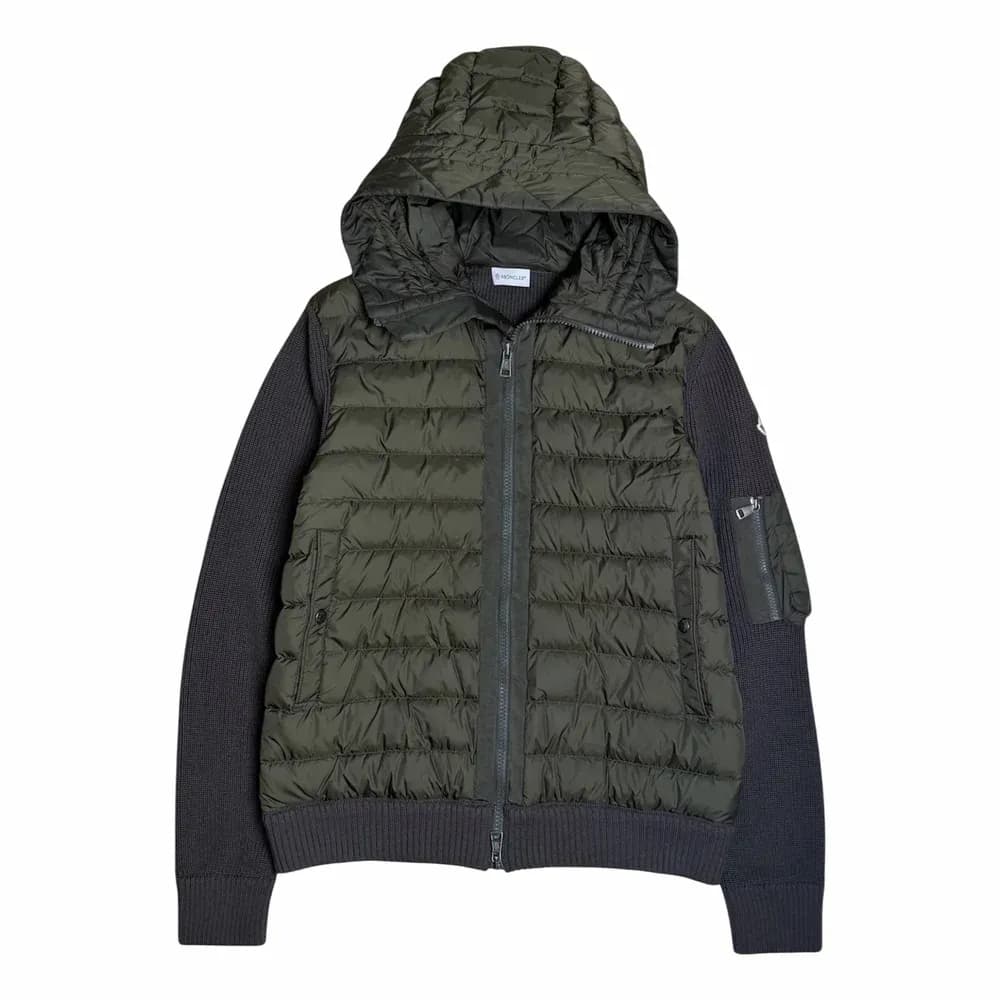 MONCLER Hooded Tricot Cardigan
