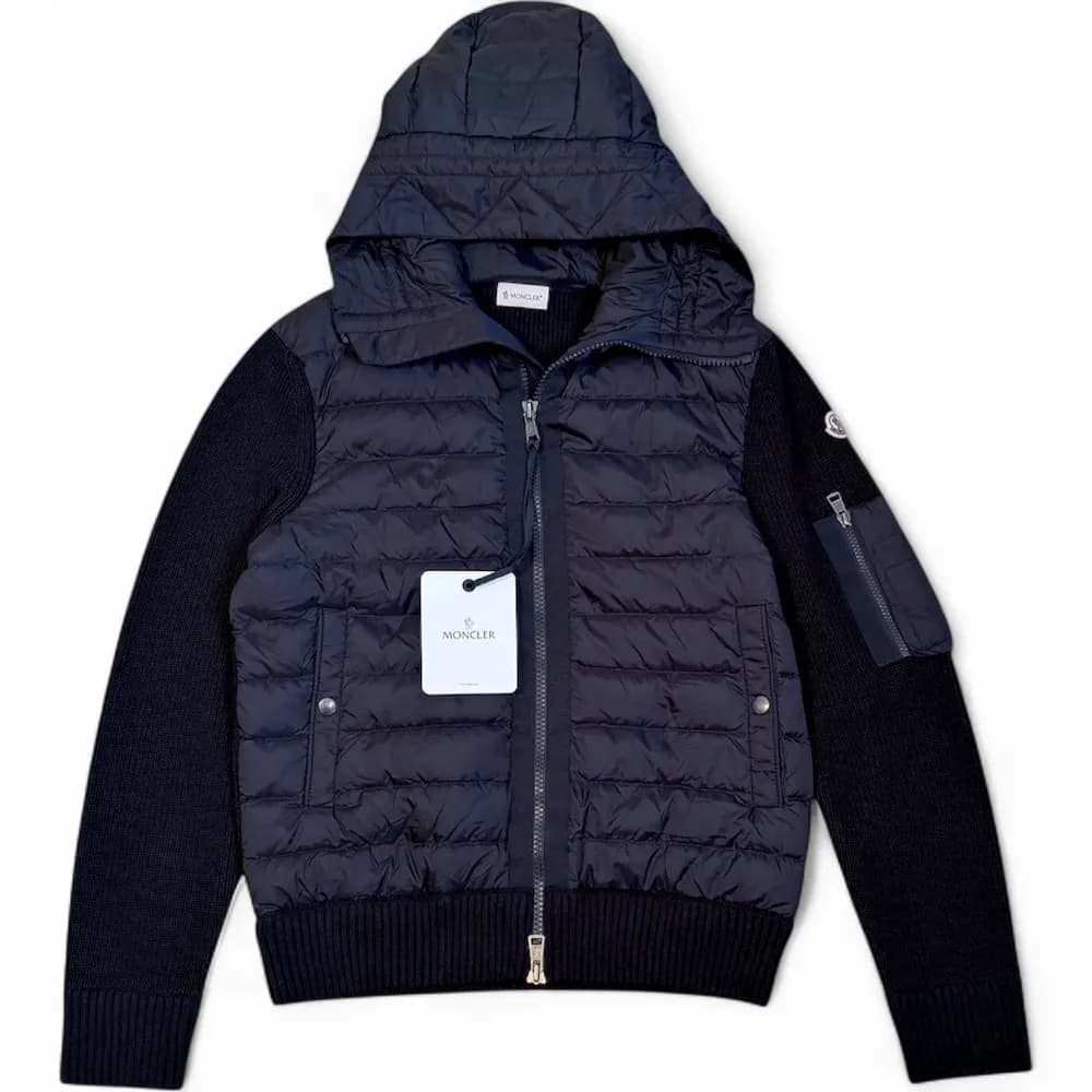 MONCLER Tricot Hooded Cardigan