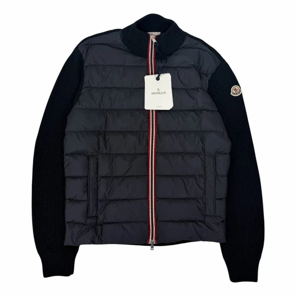 Moncler Padded Knit Zip Cardigan