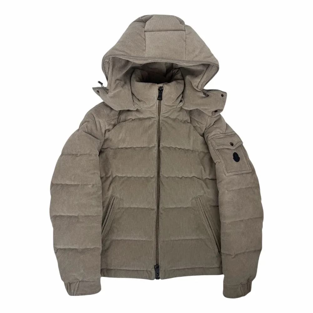 Moncler Maya Corduroy Hooded Down Jacket