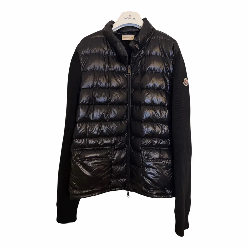 Moncler Padded Wool Zip-Up Cardigan