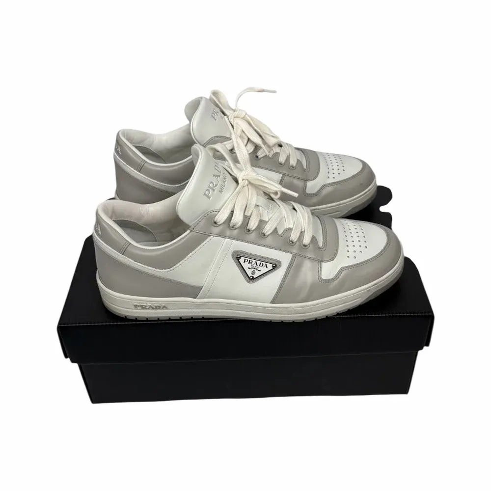 Prada Downtown Leather Sneakers