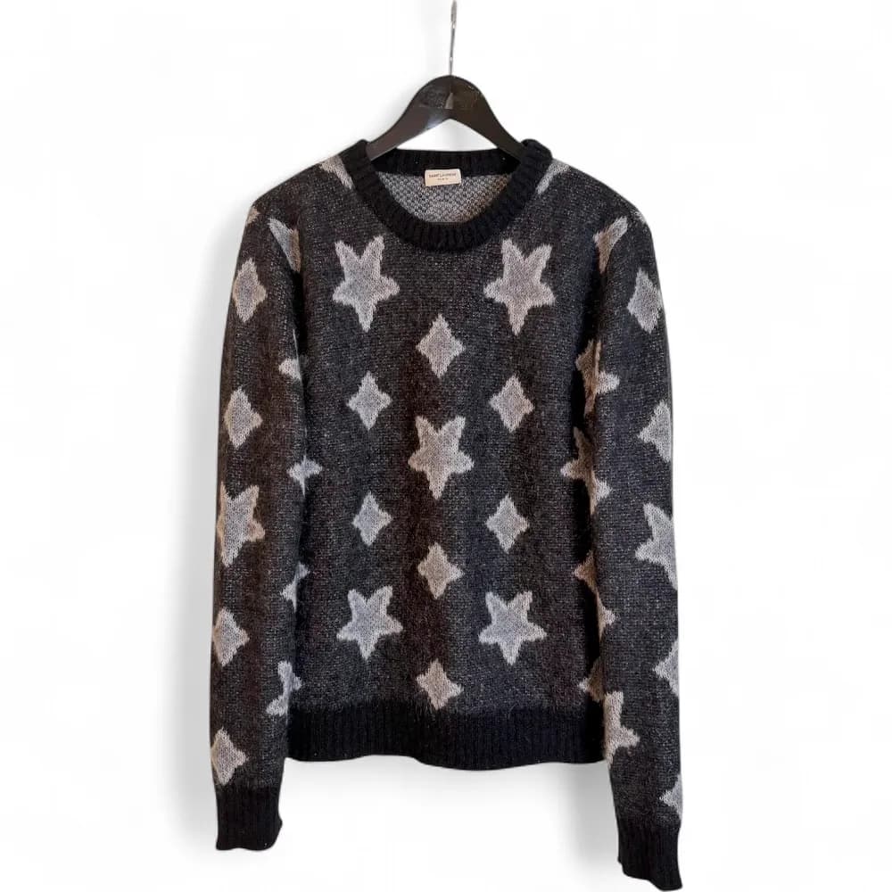 SAINT LAURENT Star Intarsia