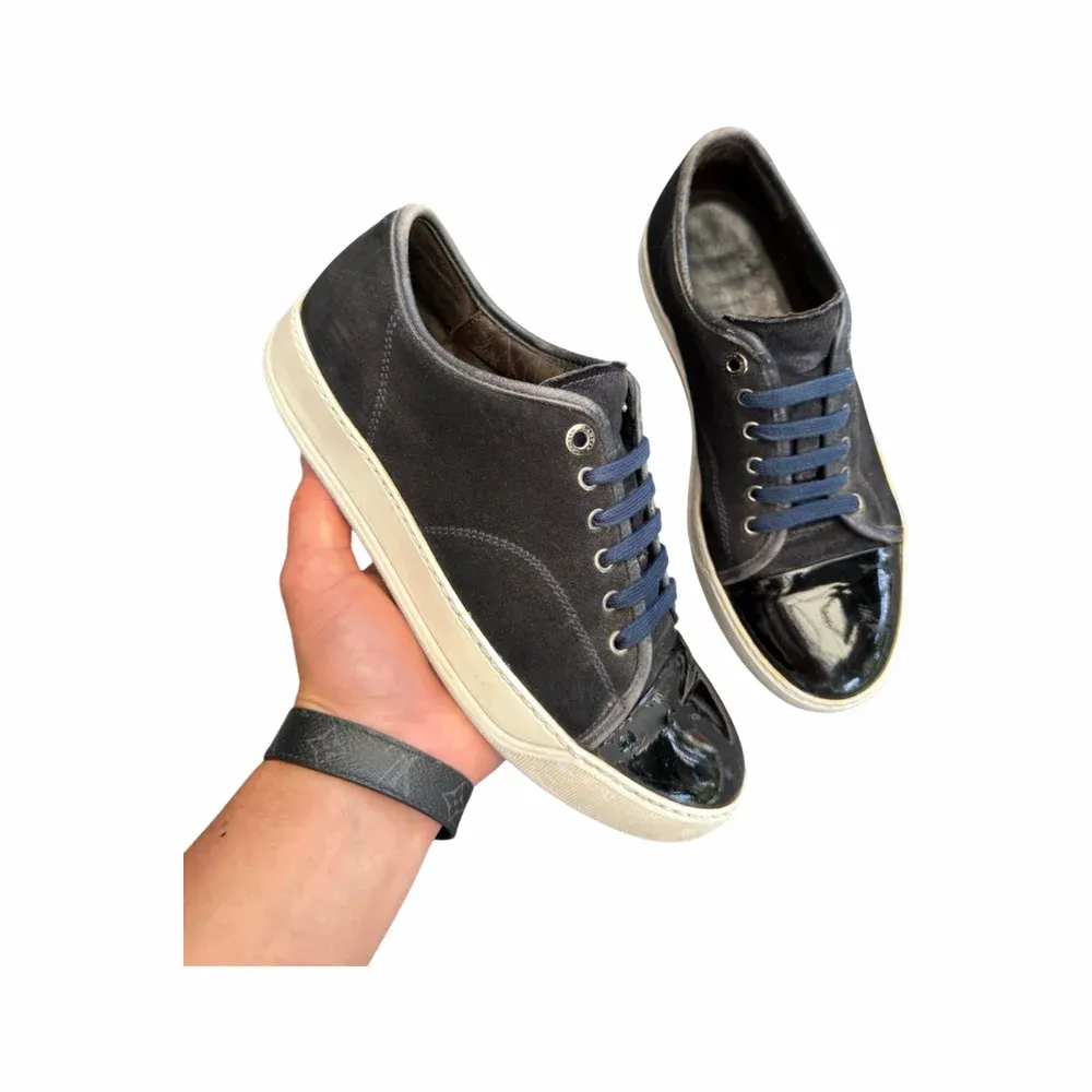 Lanvin DBB1 Patent Cap Toe Sneaker