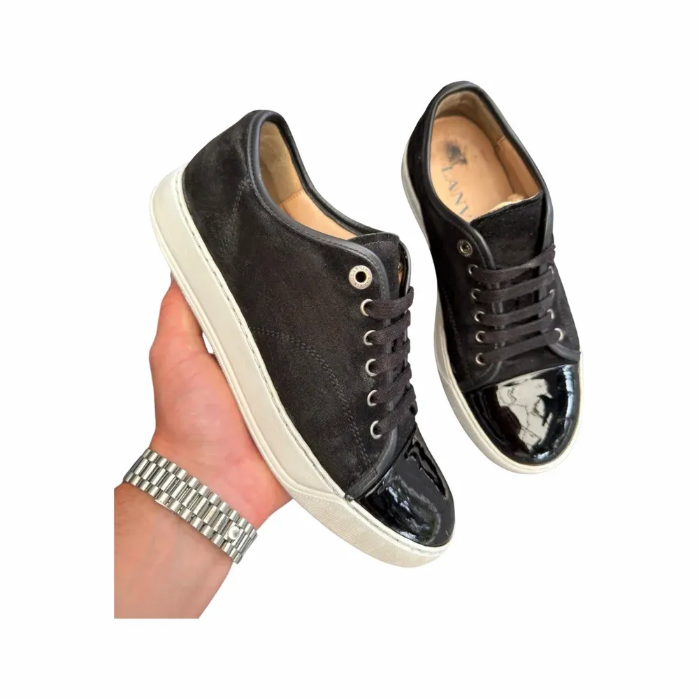 Lanvin DBB1 Patent Cap Toe Sneaker