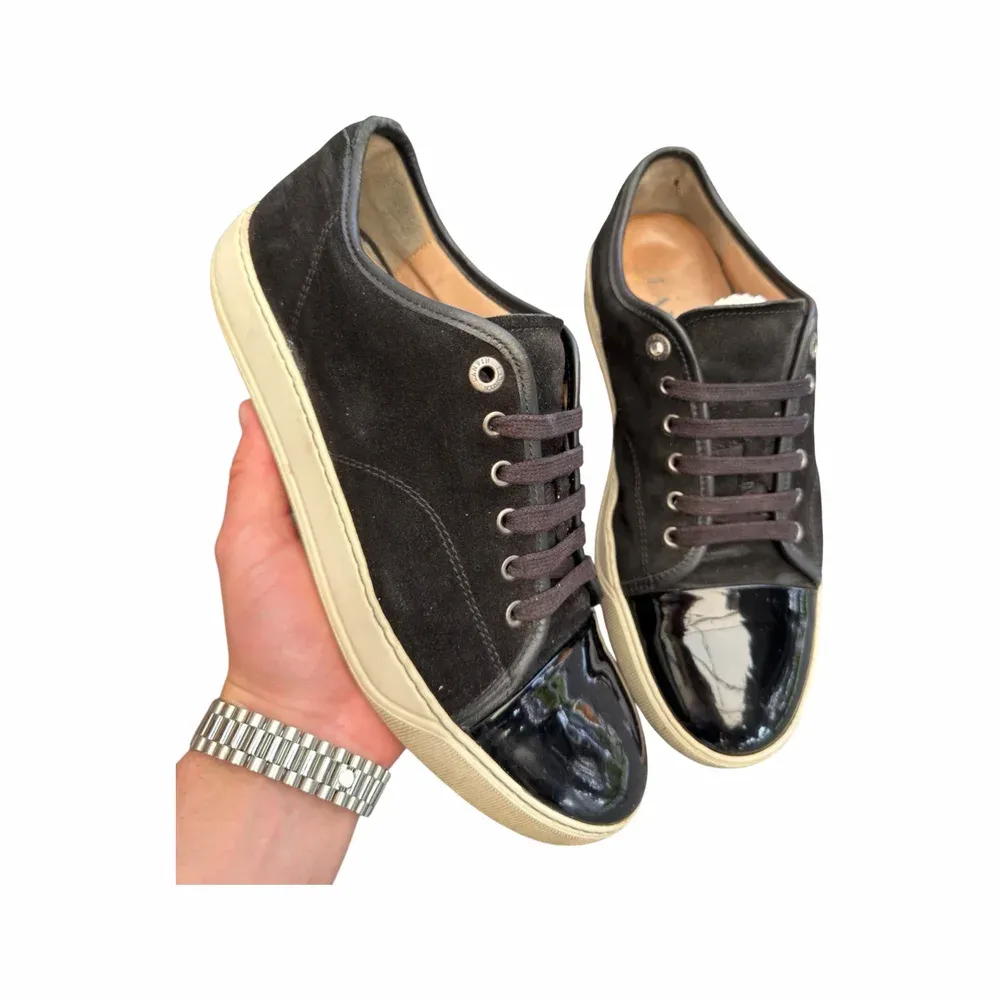Lanvin DBB1 Patent Cap Toe Sneaker