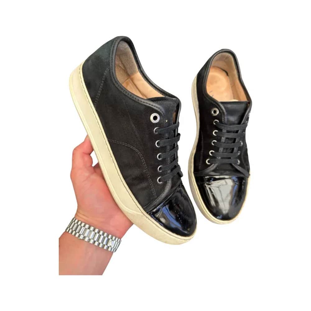 Lanvin DBB1 Patent Cap Toe Sneaker
