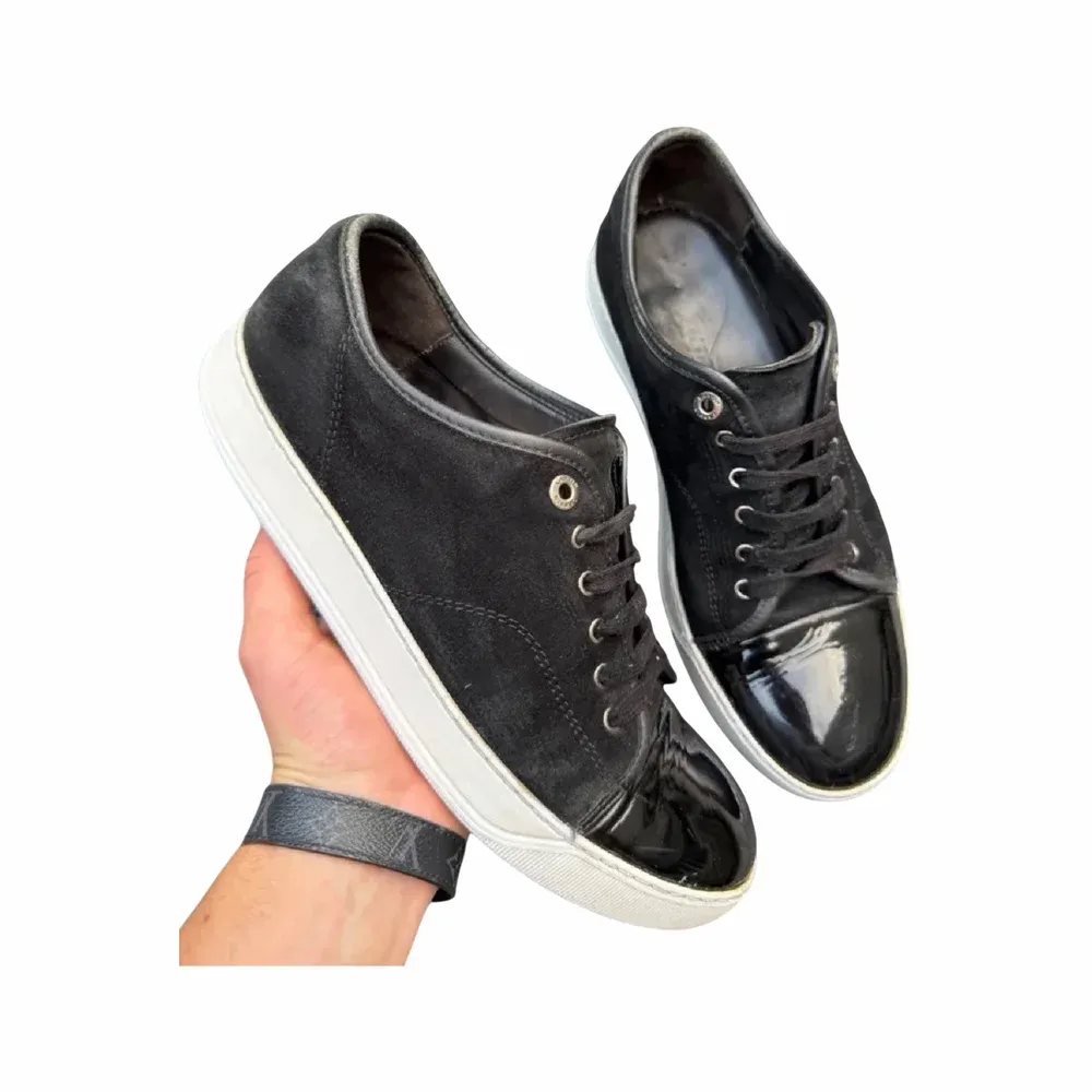 Lanvin DBB1 Patent Cap Toe Sneaker