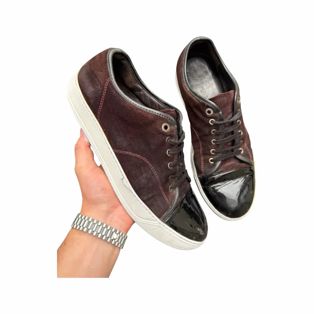 Lanvin DBB1 Patent Cap Toe Sneaker