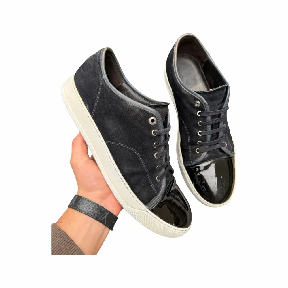 Lanvin DBB1 Patent Cap Toe Sneaker