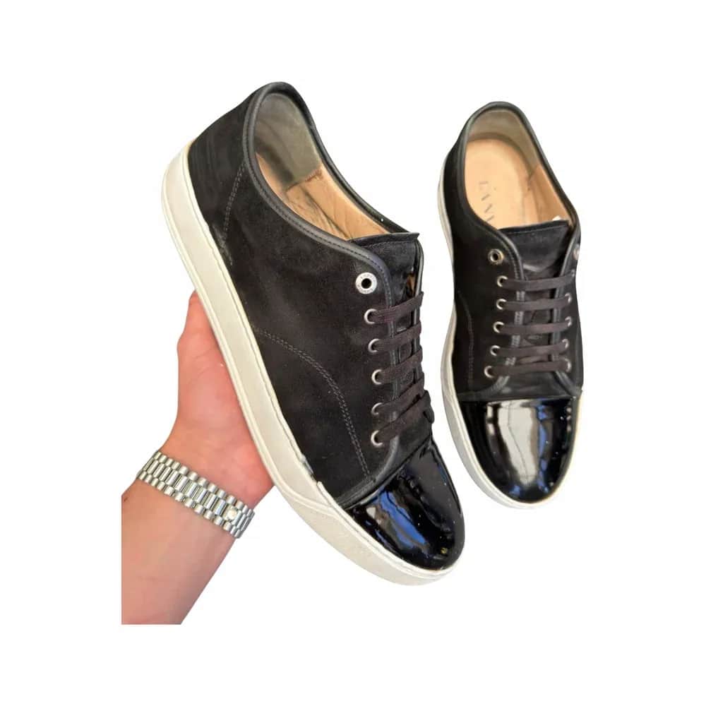 Lanvin DBB1 Patent Cap Toe Sneaker