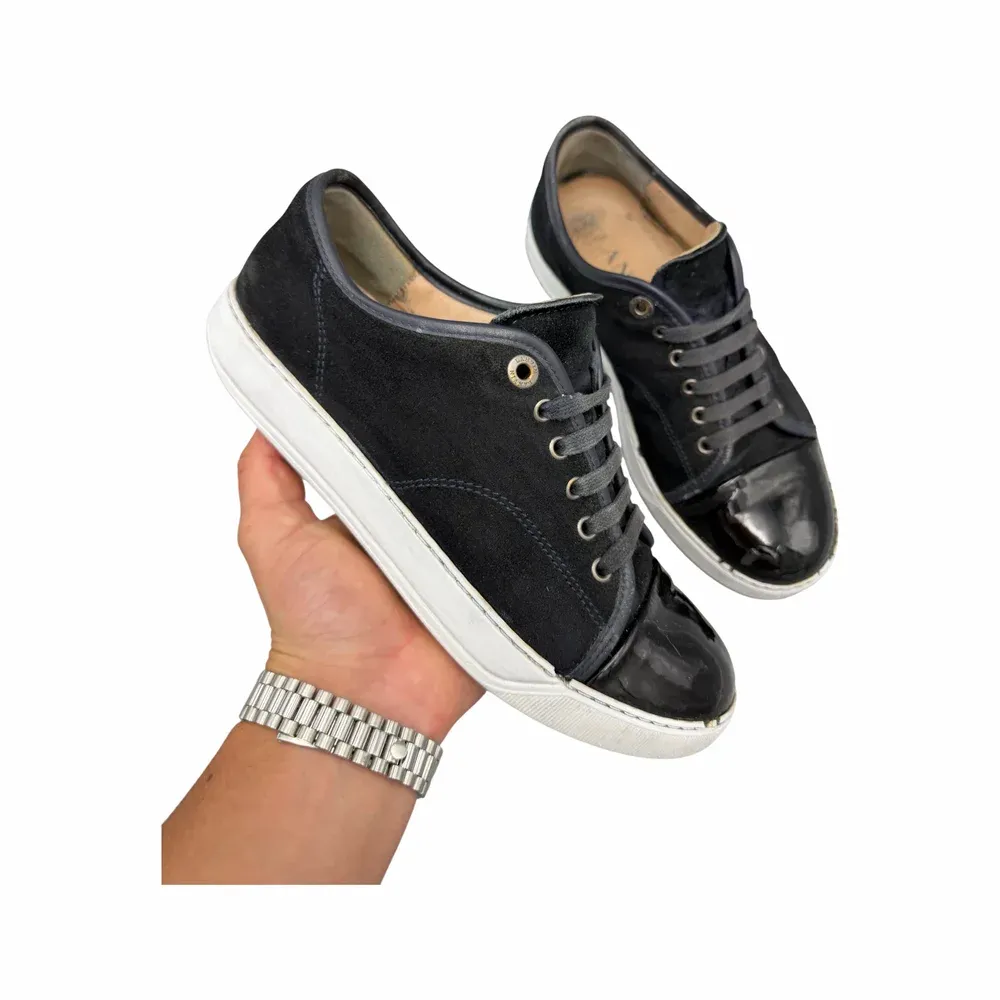 Lanvin DBB1 Patent Cap Toe Sneaker