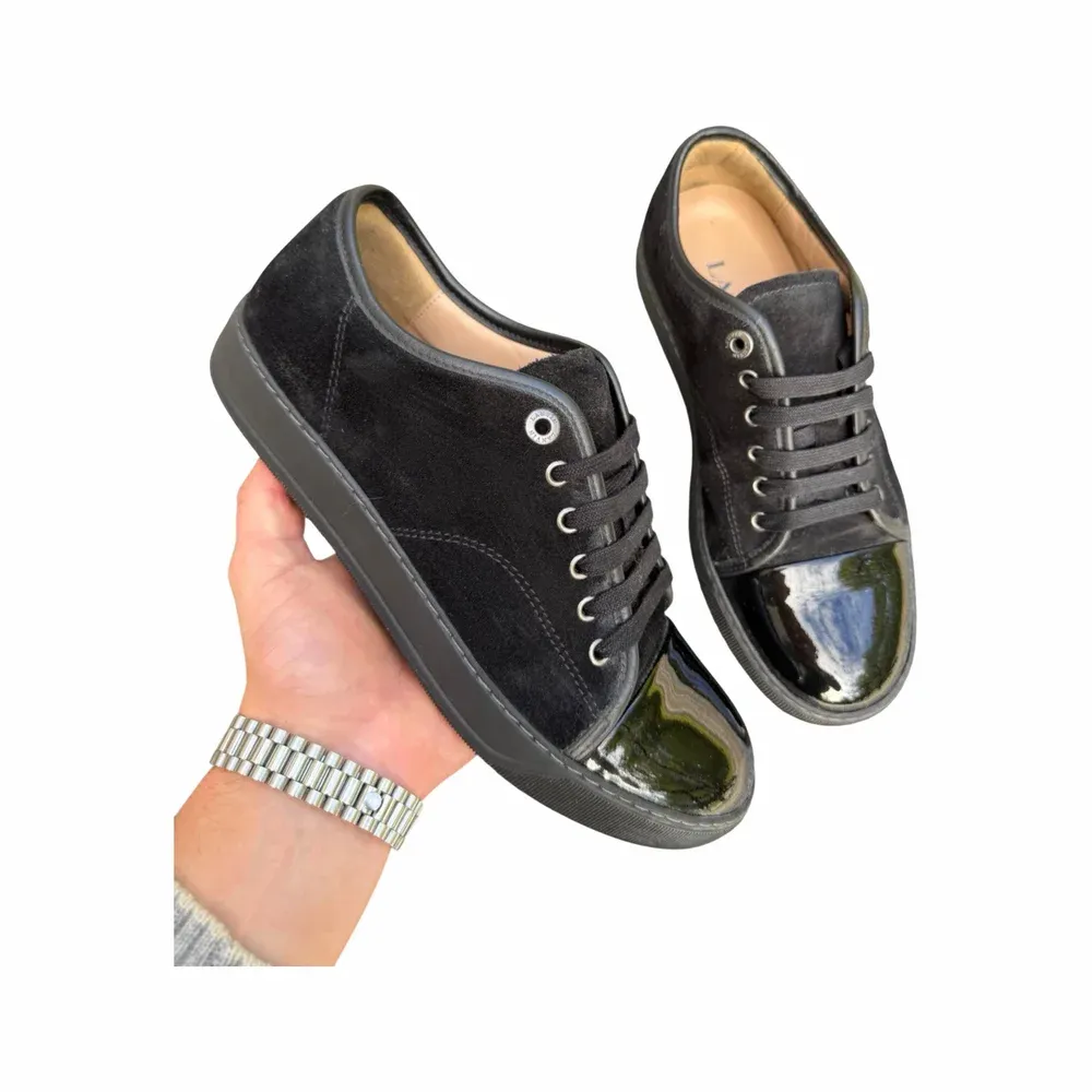 Lanvin DBB1 Patent Cap Toe Sneaker