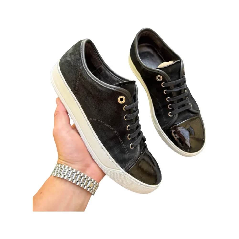 Lanvin DBB1 Patent Cap Toe Sneaker