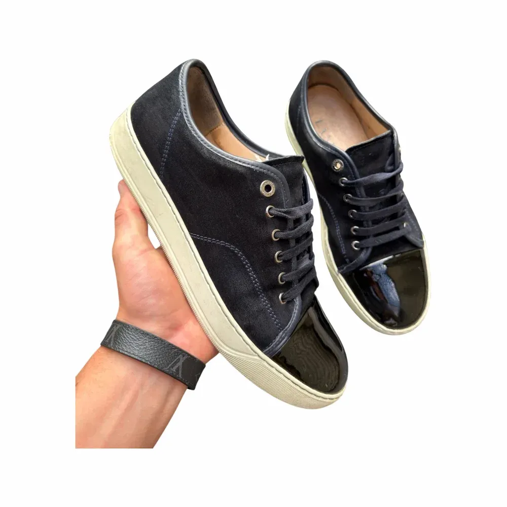 Lanvin DBB1 Patent Cap Toe Sneaker