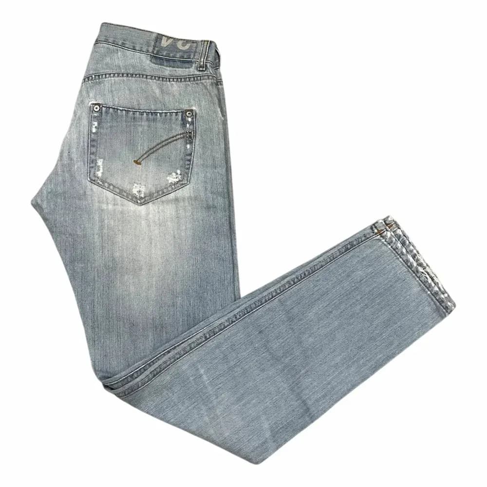 DONDUP Grå Distressed Denim Jeans