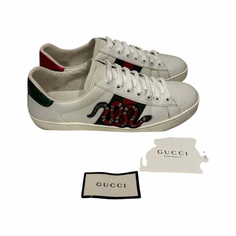 Gucci Ace Embroidered Snake