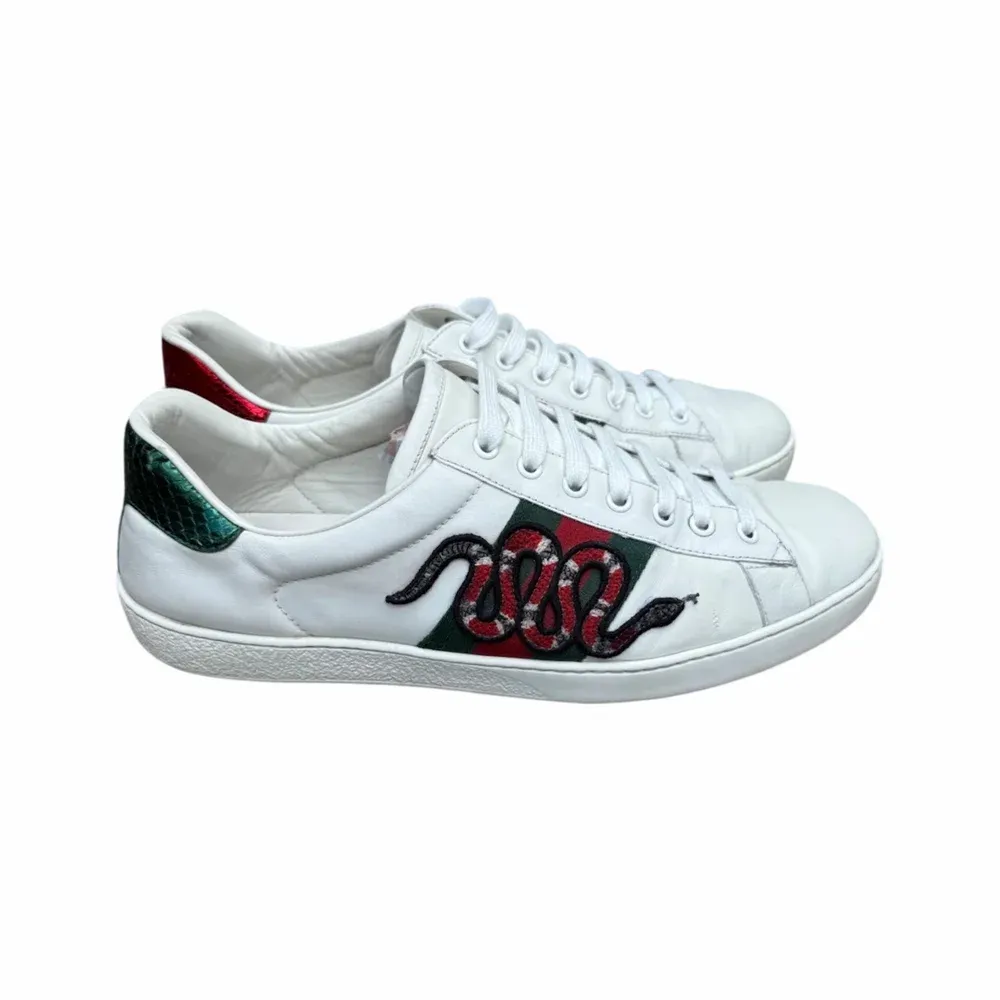 Gucci Ace Embroidered Snake